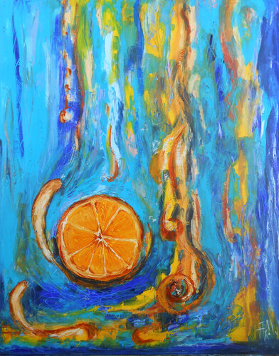 Pulse solaire- Série Cartographie intérieures by Axelle Bosler, Painting for Sale on Singulart