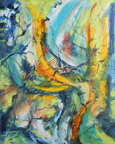 "“La mémoire des racines”" série "Cartographies intérieures" di Axelle Bosler, Pittura in vendita su Singulart