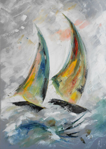 Couleurs de mer di Axelle Bosler, Pittura in vendita su Singulart