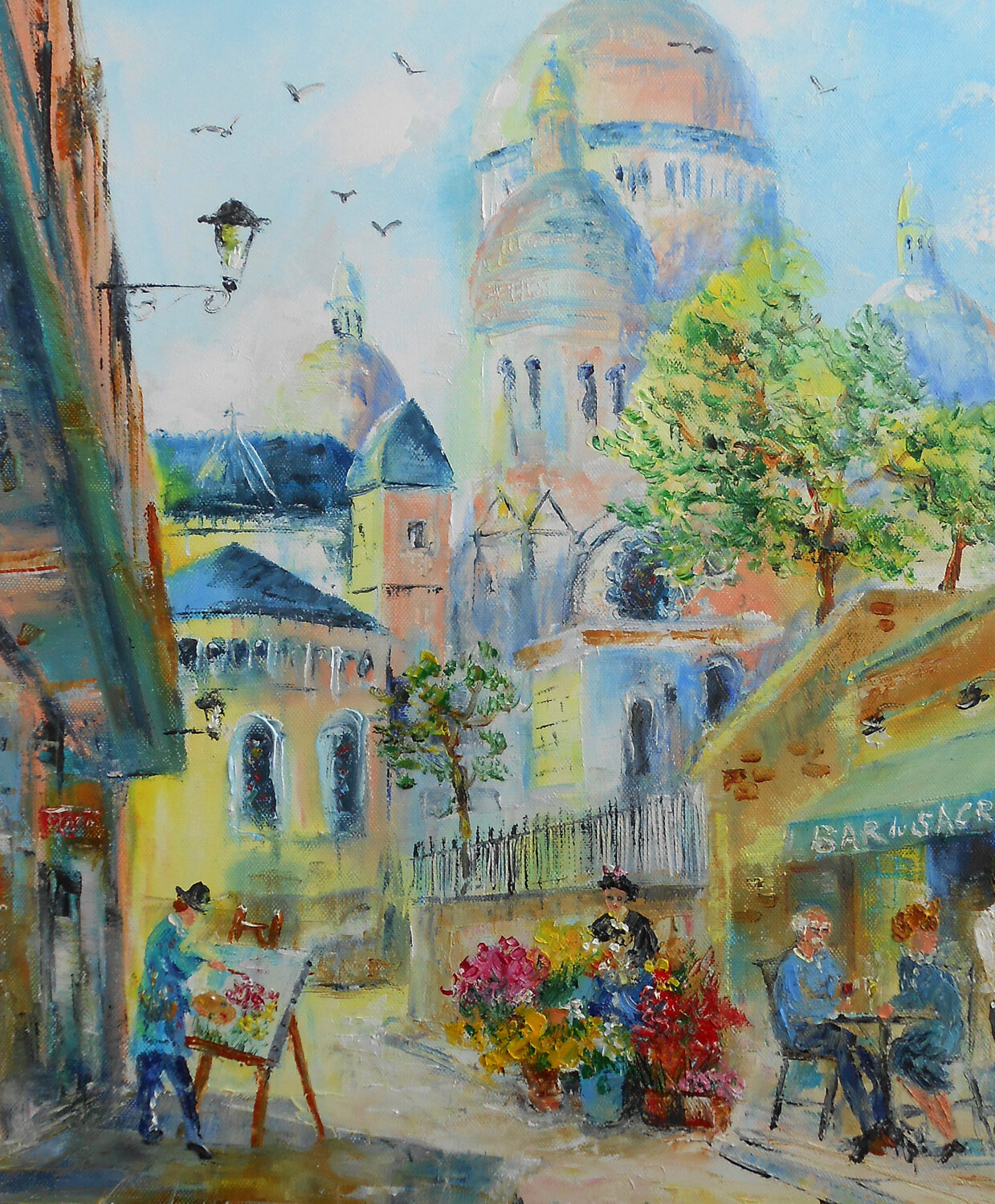 Le peintre de Montmartre - Série "Rêveries parisiennes" Axelle Bosler