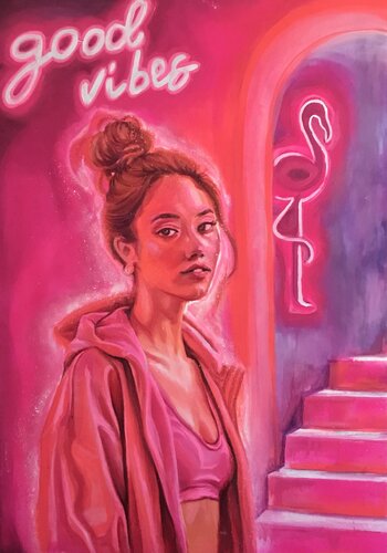 good vibes by Sheila González, Painting for Sale on Singulart