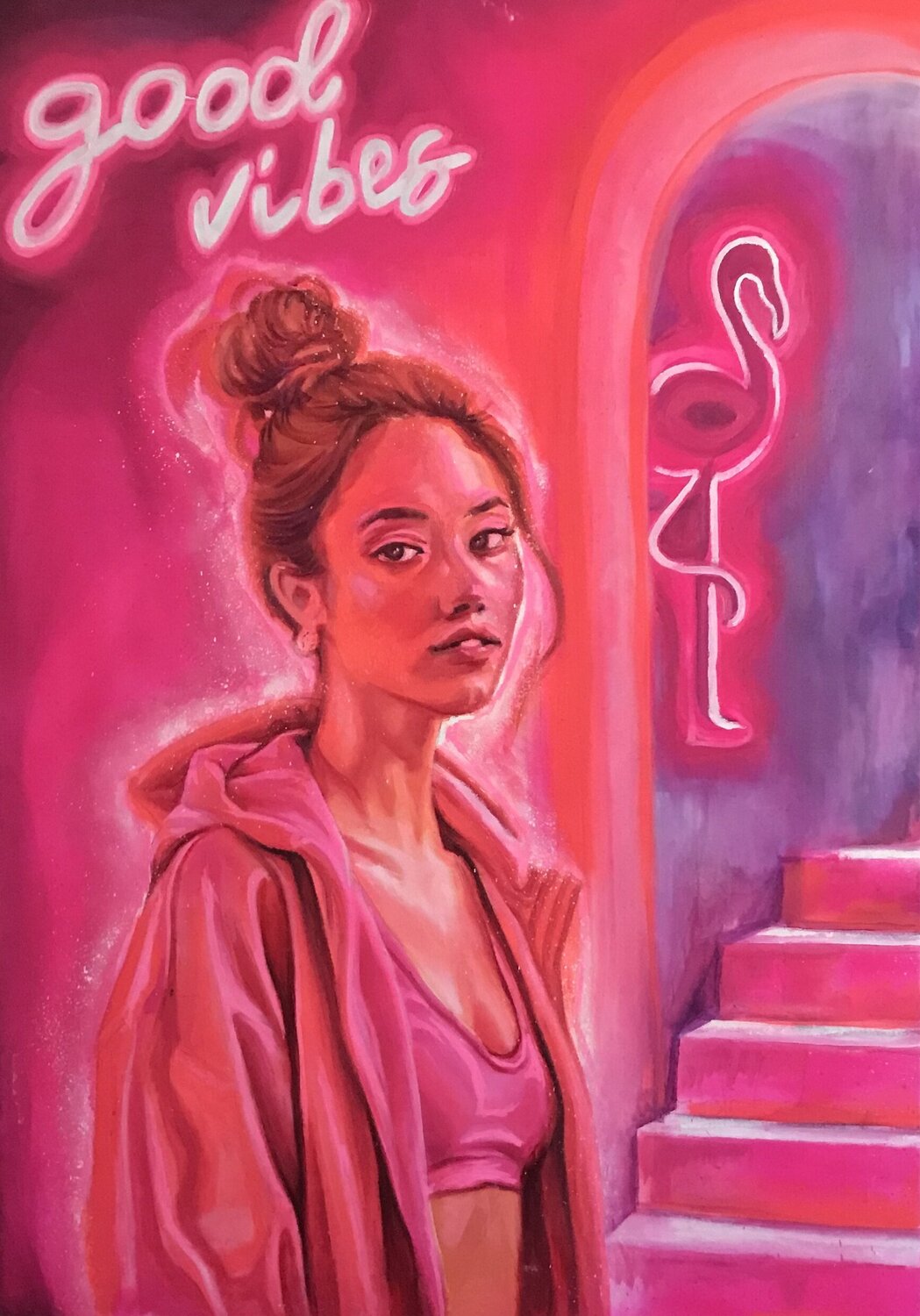 good vibes Sheila González Peinture originale à vendre