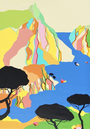 Percée dans les calanques van Vincent Gabin, Schilderij te koop op Singulart