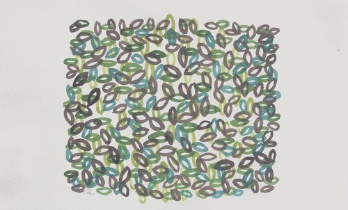 Feuillage d'automne IV van Vincent Gabin, Werk op papier te koop op Singulart