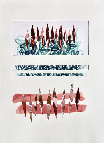 Collage d'automne I by Vincent Gabin, Work on Paper for Sale on Singulart