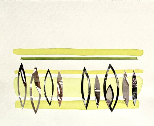 Collage d"'automne VI di Vincent Gabin, Opera su carta in vendita su Singulart