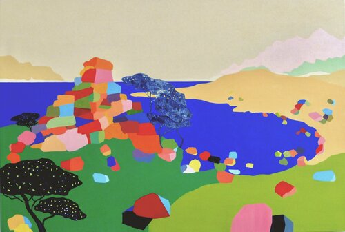 Paysage  de Bretagne di Vincent Gabin, Pittura in vendita su Singulart