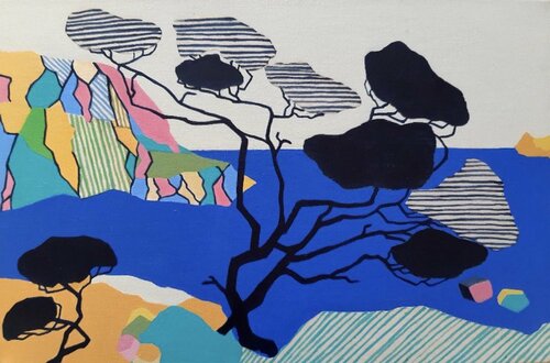Oh, quelle belle falaise ! van Vincent Gabin, Schilderij te koop op Singulart