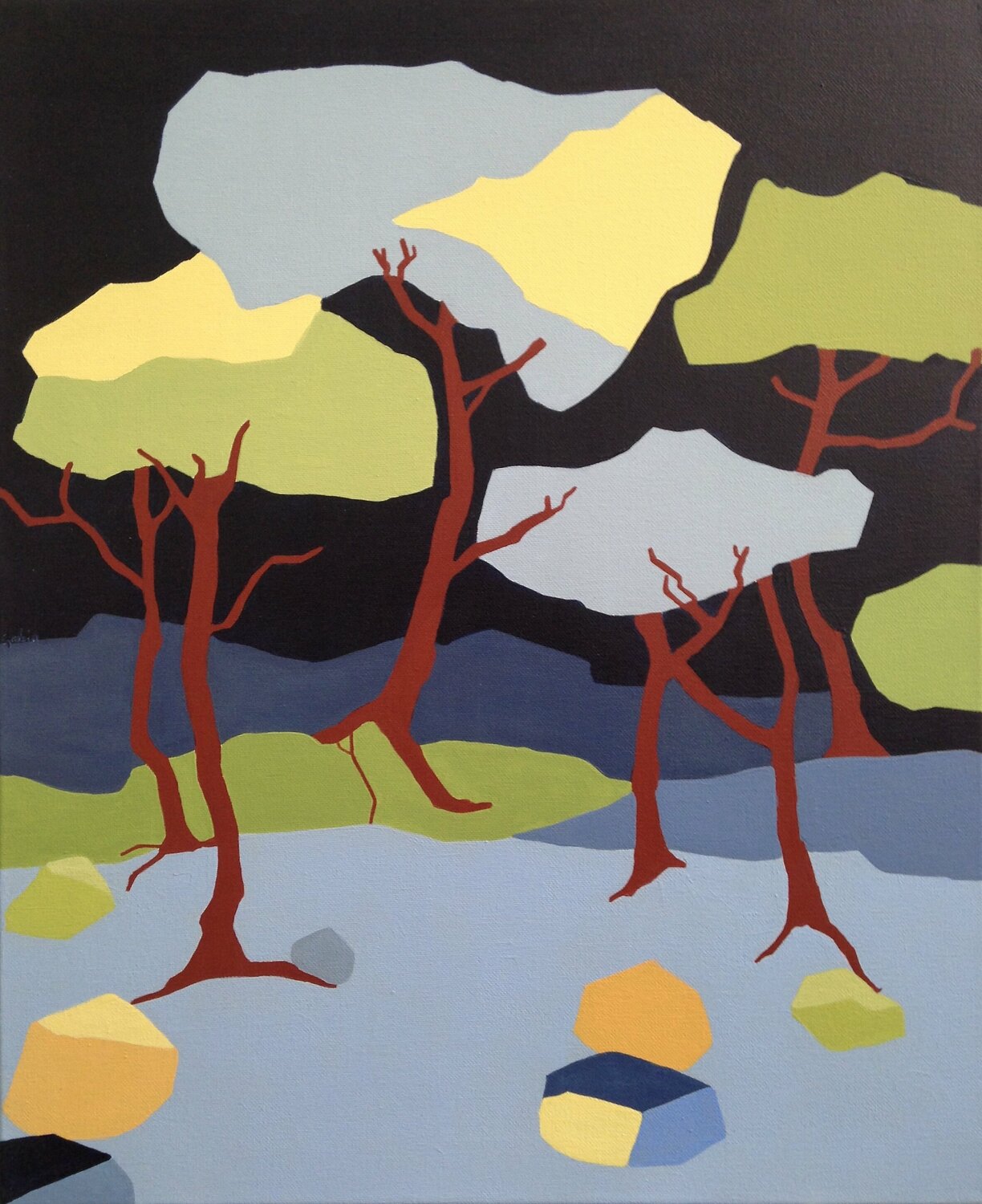 Paysage de nuit du sud I Vincent Gabin