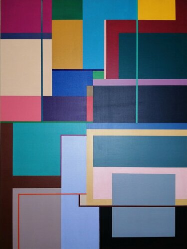 Concrete Composition 19, 2021 van Juan Jose Hoyos Quiles, Schilderij te koop op Singulart