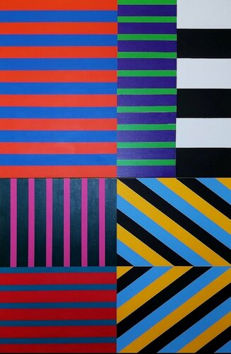 Funky Nassau (Diptych) von Juan Jose Hoyos Quiles, Malerei kaufen auf Singulart