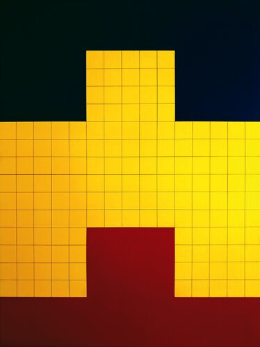 Deconstructing Piet or Barnett, Are You Still Afraid of Red, Yellow and Blue? de Juan Jose Hoyos Quiles, Pintura a la venta en Singulart