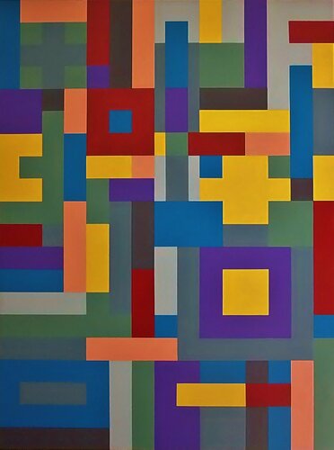 Concrete Composition 5 von Juan Jose Hoyos Quiles, Malerei kaufen auf Singulart
