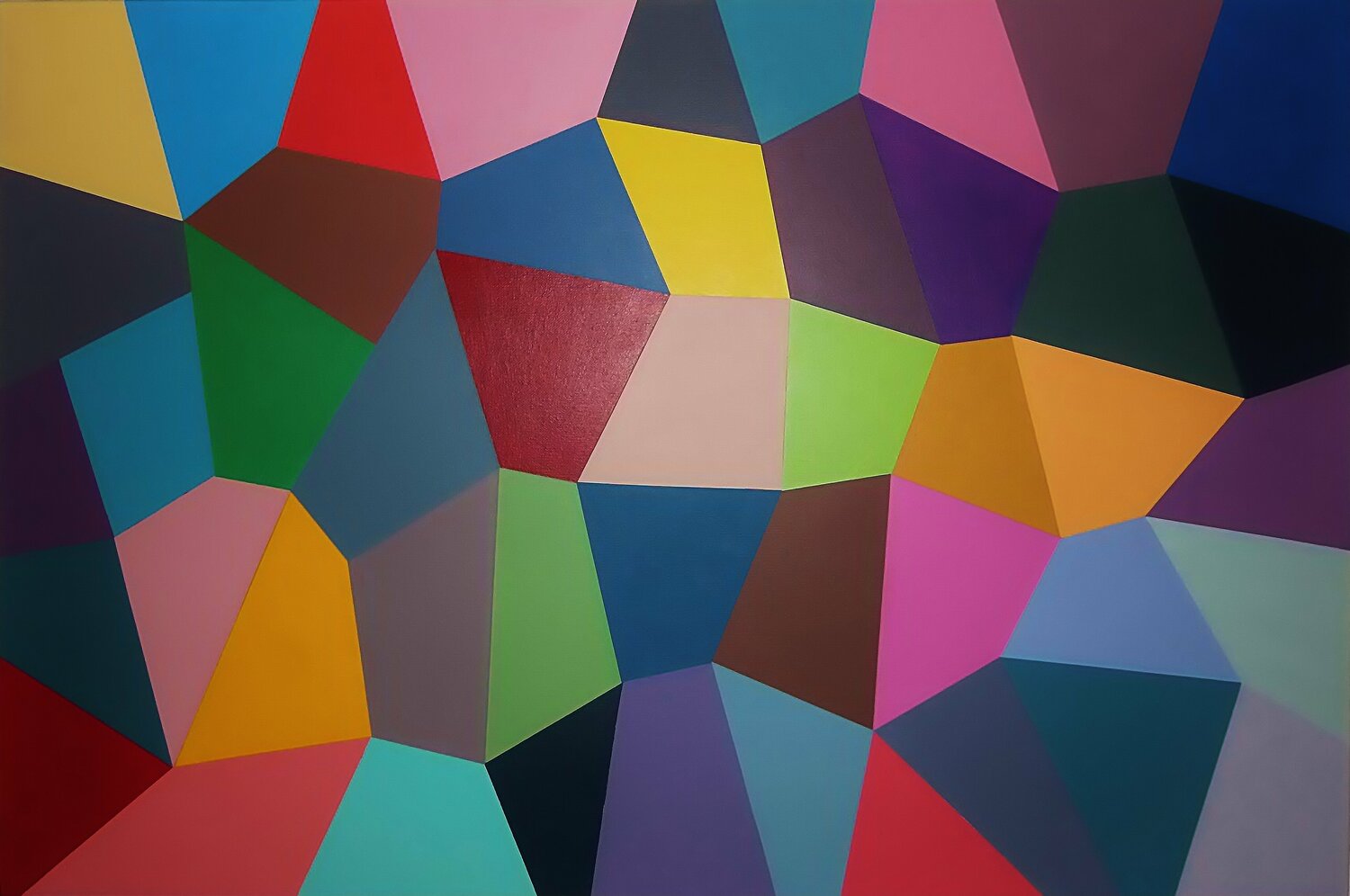 Colores Plegable (Folding Colors) Juan Jose Hoyos Quiles Originalgemälde zu verkaufen