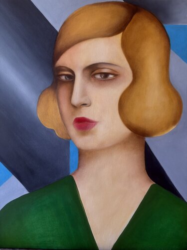 La signora in verde von Natalie Cappello Wild, Malerei kaufen auf Singulart
