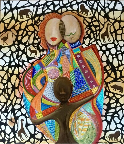 Family by Maria Vamvakidi (2019) : Painting Acrylic on Canvas - SINGULART