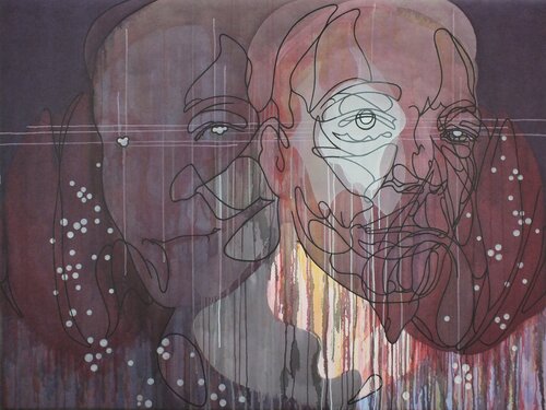 Haze / Dark Star Matter de Barbara Wijnveld, Pintura a la venta en Singulart