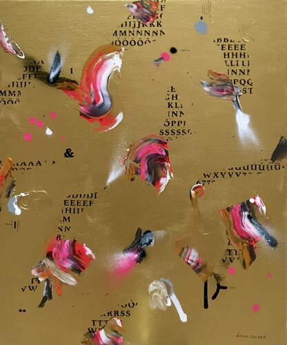 Golden nº2 van Ángel Celada, Schilderij te koop op Singulart