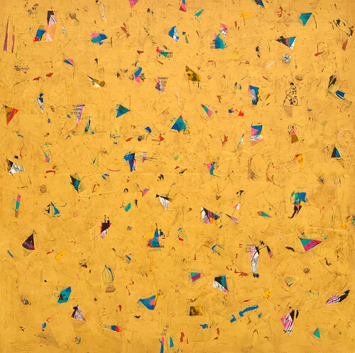Bicicleta en abstracto di Ángel Celada, Pittura in vendita su Singulart