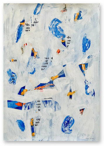 Gesto azul par Ángel Celada, Œuvre sur papier en vente sur Singulart