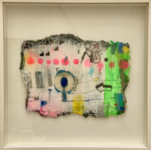 Mapa de la otra parte nº6 (bicicleta) van Ángel Celada, Werk op papier te koop op Singulart