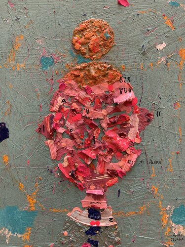 Persona con moño van Ángel Celada, Schilderij te koop op Singulart
