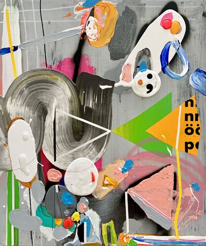 Celebración (otra vez) van Ángel Celada, Schilderij te koop op Singulart