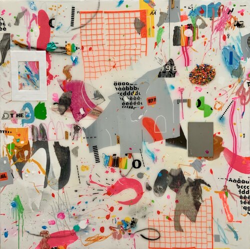 APUNTES PARA UN DISCURSO PLÁSTICO DESPREJUICIADO van Ángel Celada, Schilderij te koop op Singulart