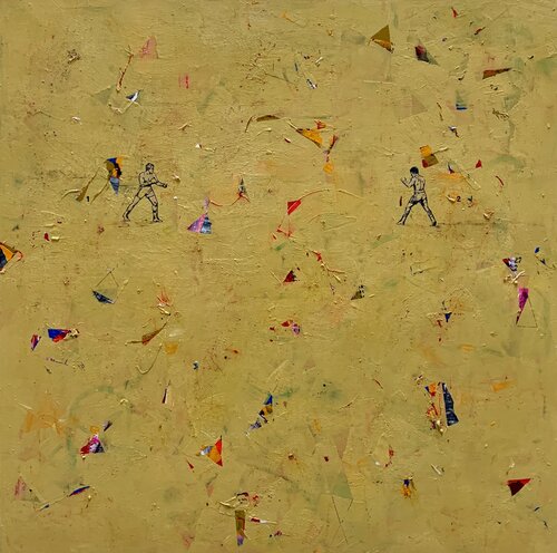 Una lucha interior by Ángel Celada, 油畫 for Sale on Singulart