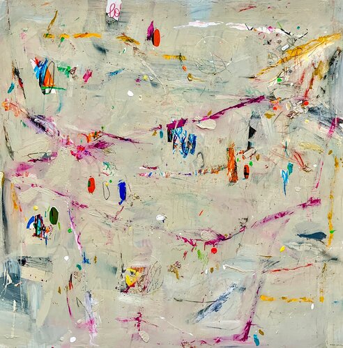 Lola mirando al mar Ángel Celada