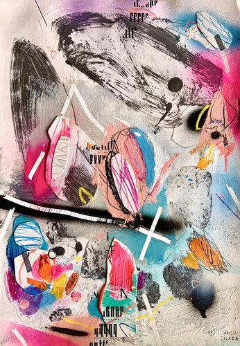 El ritmo en cuestión di Ángel Celada, Opera su carta in vendita su Singulart