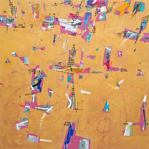 Hay un camino blanco, pero no es el único que marca el ritmo di Ángel Celada, Pittura in vendita su Singulart