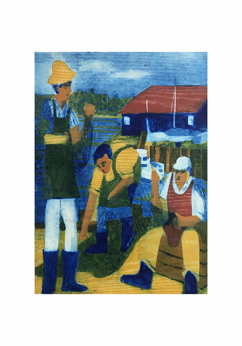 Los pescadores en Bosham. by Jenifer Carey, Print for Sale on Singulart
