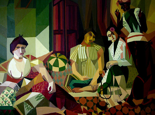 Las Marroquíes de Eugène Delacroix . by Jenifer Carey, 회화 for Sale on Singulart