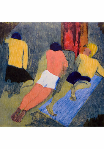 Los chicos en la playa II von Jenifer Carey, Druck kaufen auf Singulart