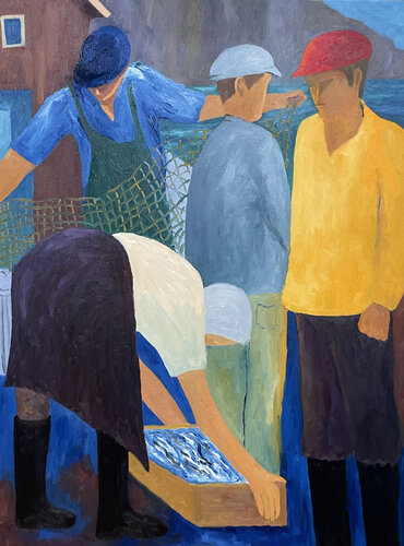 La cofradía de pescadores I von Jenifer Carey, Malerei kaufen auf Singulart