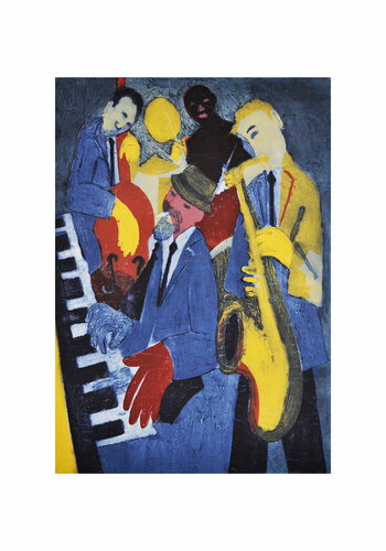 Jazz  cuarteto I by Jenifer Carey, Work on Paper for Sale on Singulart