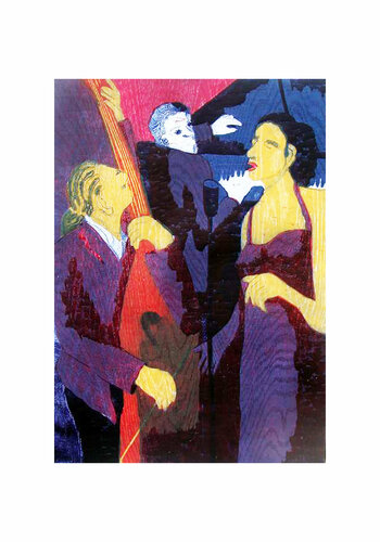 Jazz trío I. by Jenifer Carey, Work on Paper for Sale on Singulart