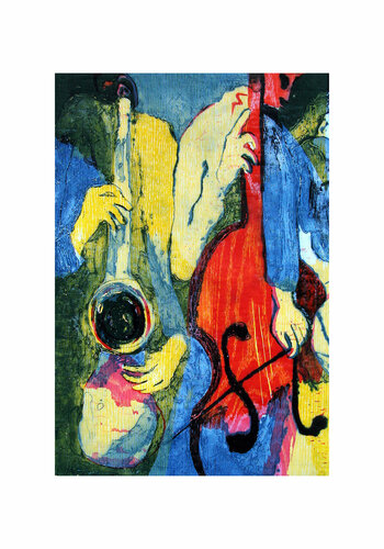 Jazz dueto I. by Jenifer Carey, 종이 for Sale on Singulart