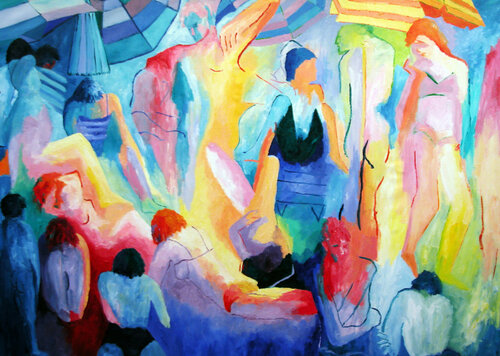 Ibiza I di Jenifer Carey, Pittura in vendita su Singulart