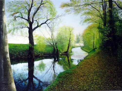 Herbsttag van Leo Windeln, Schilderij te koop op Singulart