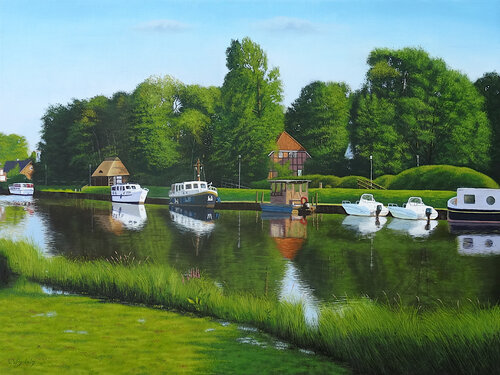 Boote an einem Sommerabend Leo Windeln