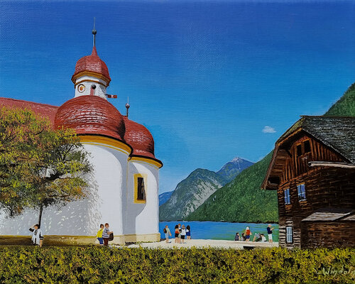 Am Königssee von Leo Windeln, Malerei kaufen auf Singulart