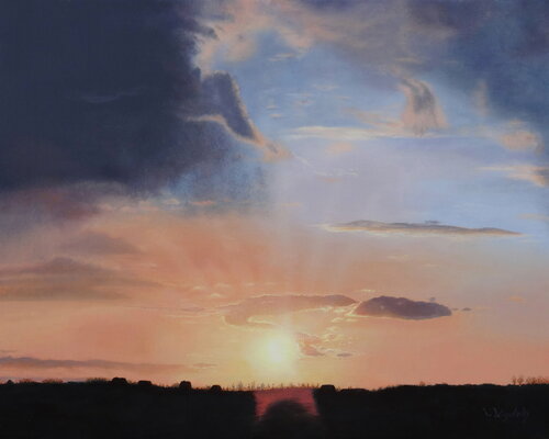 Sonnenuntergang par Leo Windeln, Peinture en vente sur Singulart