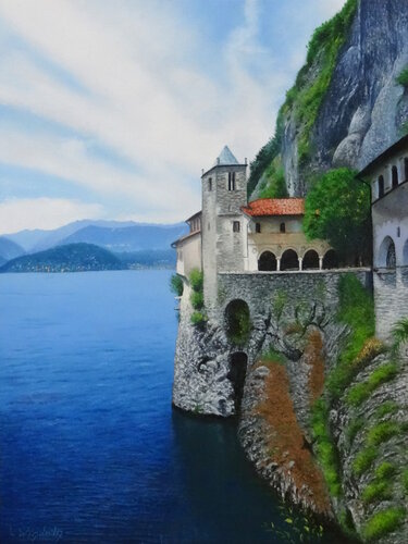 Santa Caterina am Lago Maggiore van Leo Windeln, Schilderij te koop op Singulart