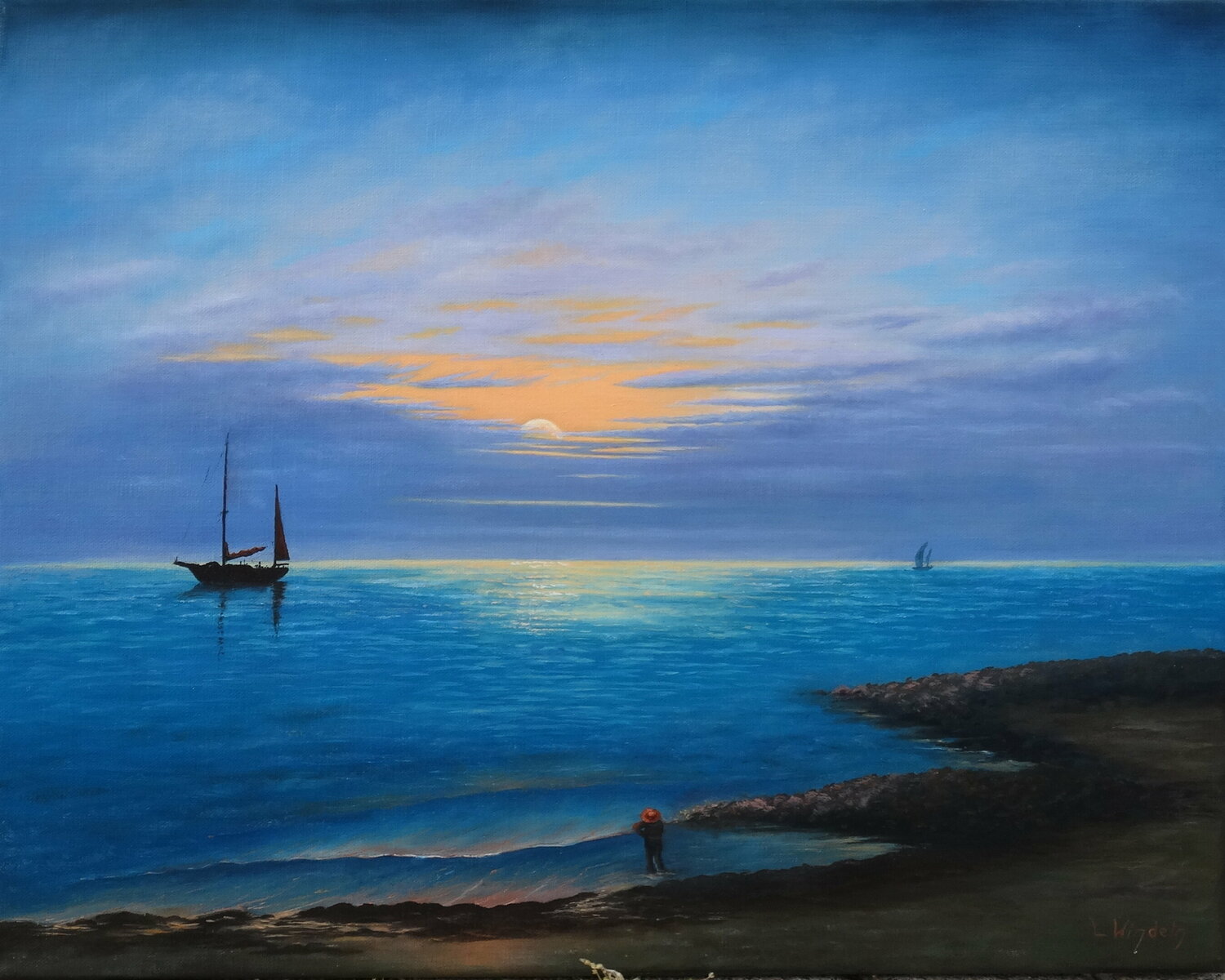 Romantische See Leo Windeln