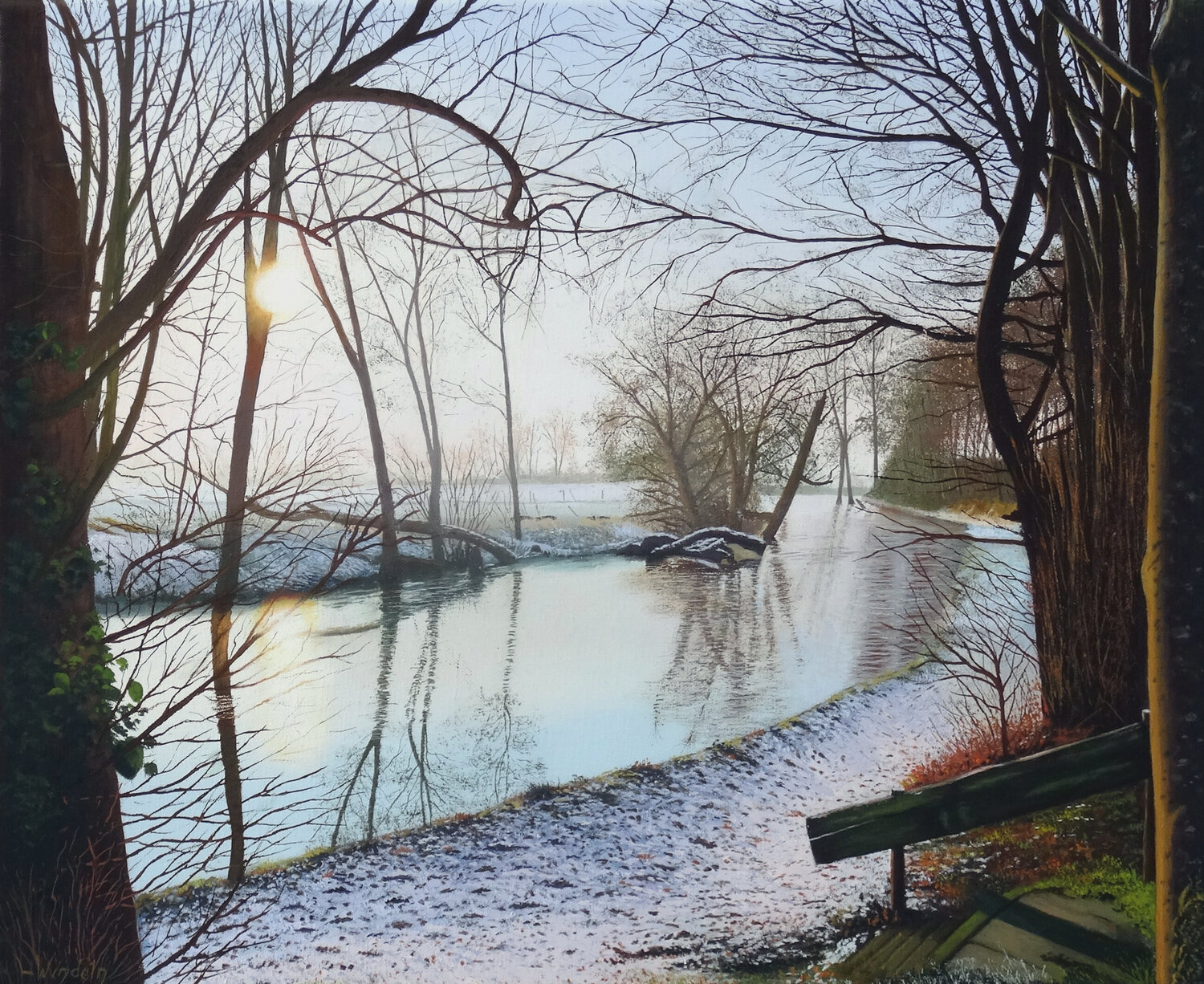 Sonnenaufgang im Winter Leo Windeln