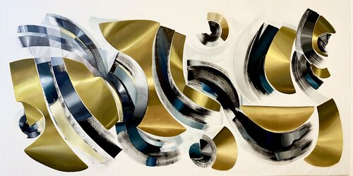 Ecos Dorados by Laura Porcelli, 회화 for Sale on Singulart