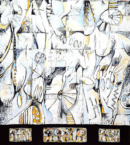 Glowing Kiss van Gor Avetisyan, Schilderij te koop op Singulart