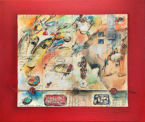 The Book of Love van Gor Avetisyan, Schilderij te koop op Singulart